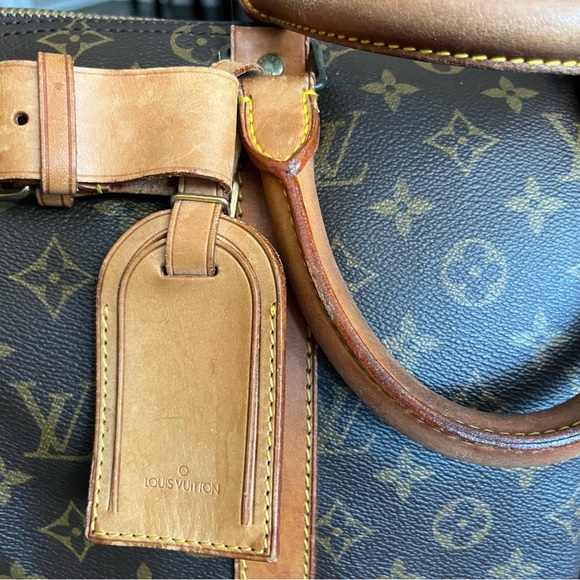 LOUIS VUITTON Monogram Keepall 55 Boston Bag M41424 LV Auth 44552 - Picture 4 of 16